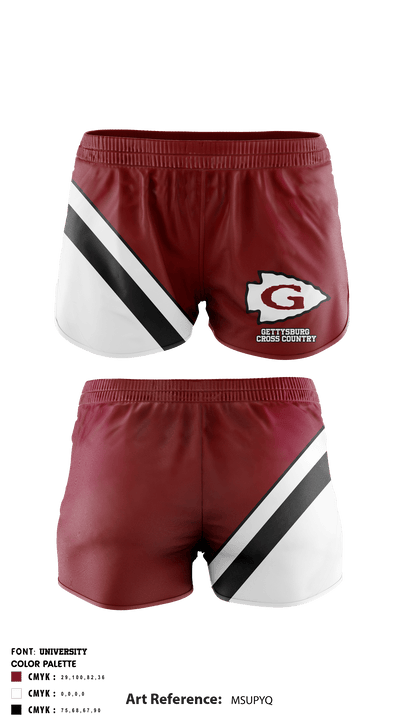 Gettysburg Area HS Cross Country 47898382 Track Shorts - 2