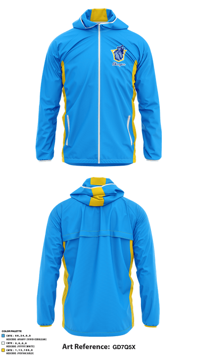 Highlands County Chargers 54968938 Windbreaker - 1