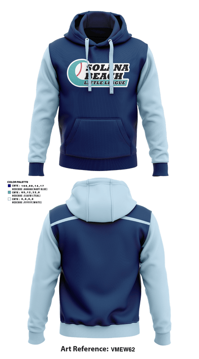 Solana Beach Little League 47564612 Hoodie - 3
