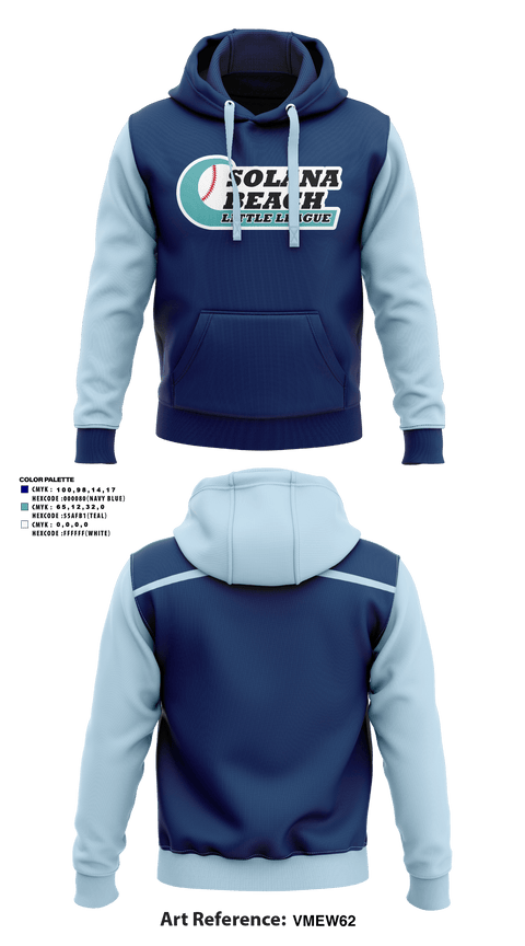 Hoodie, Solana Beach Little League, Baseball, Teamtime, Team time, sublimation, custom sports apparel, team uniforms, spirit wear, spiritwear, sports uniforms, custom shirts, team store, custom team store, fundraiser sports, apparel fundraiser