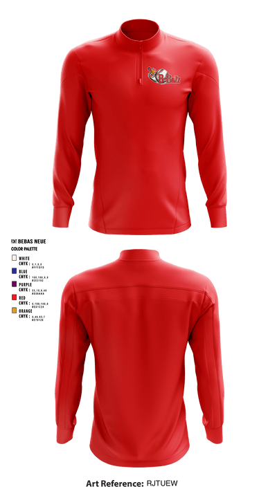 B Buzz Baseball League 70409945 Quarter Zip Jacket - 5