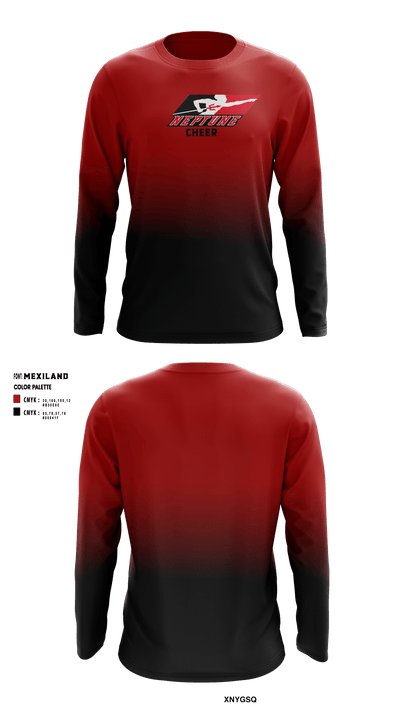 Neptune High School Cheer 15392549 Long Sleeve Performance Shirt - 1