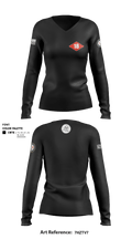 NMCB 18 77827271 Women's Long Sleeve V-neck Shirt - 2