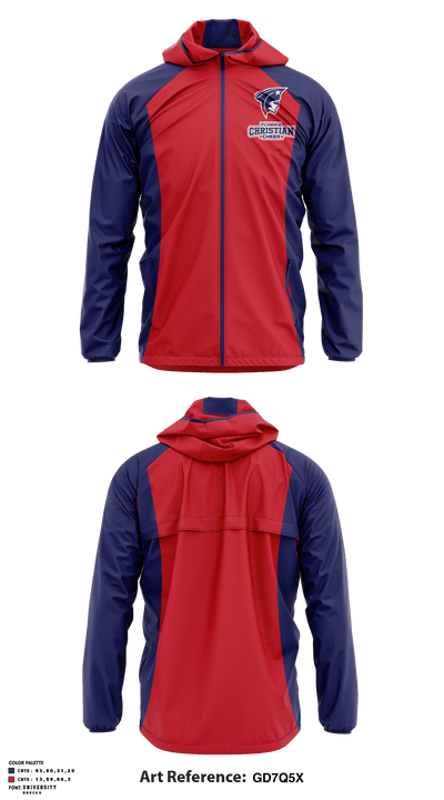 Florida Christian High School Cheer 85184259 Windbreaker - 1
