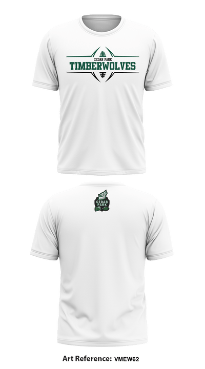 Cedar Park Timberwolves 13556335 Short Sleeve Performance Shirt - 7