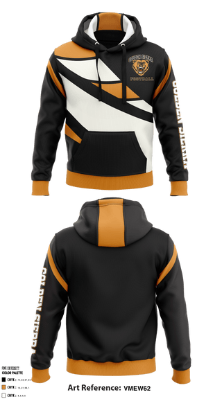 Hoodie, Golden Sierra High School Football, Football, Teamtime, Team time, sublimation, custom sports apparel, team uniforms, spirit wear, spiritwear, sports uniforms, custom shirts, team store, custom team store, fundraiser sports, apparel fundraiser