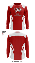 Pike High School 12877641 Long Sleeve Performance Shirt - 1