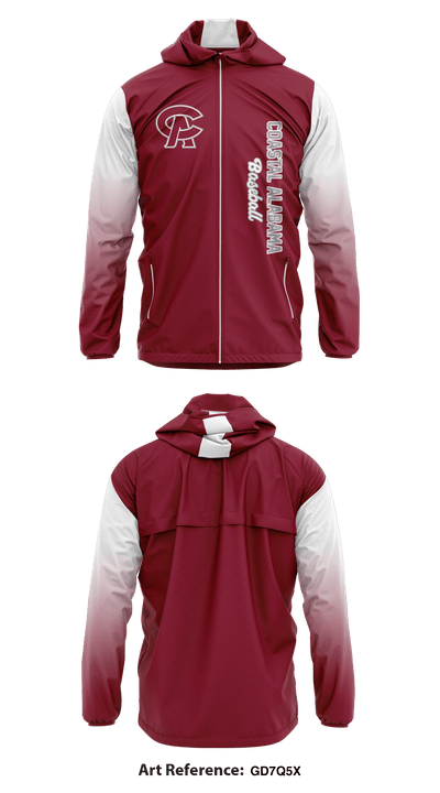 Coastal Alabama Baseball 56455274 Windbreaker - 1