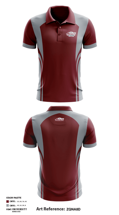 Rockridge High School Cheer 75041057 Short Sleeve Performance Polo - 1