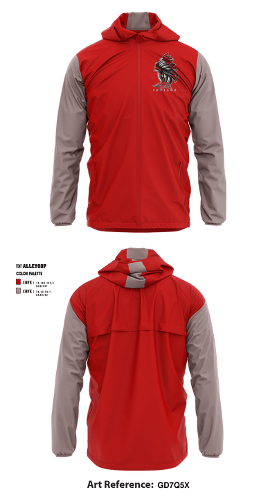 West Allegheny High School Rugby 30589665 Windbreaker - 1