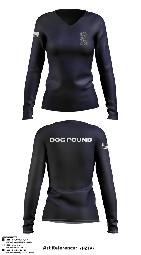 Women's Long Sleeve Vneck Shirt, , Police, Teamtime, Team time, sublimation, custom sports apparel, team uniforms, spirit wear, spiritwear, sports uniforms, custom shirts, team store, custom team store, fundraiser sports, apparel fundraiser