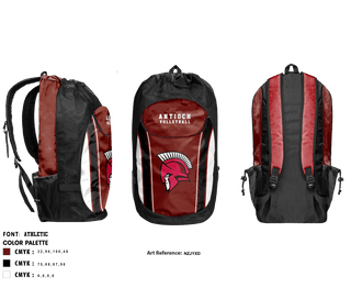 Gear Bag, Antioch Middle School Volleyball, Women's Volleyball, Teamtime, Team time, sublimation, custom sports apparel, team uniforms, spirit wear, spiritwear, sports uniforms, custom shirts, team store, custom team store, fundraiser sports, apparel fundraiser