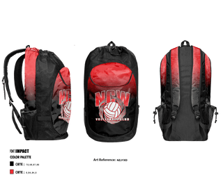 Gear Bag, NCWVBC Volleyball, Women's Volleyball, Teamtime, Team time, sublimation, custom sports apparel, team uniforms, spirit wear, spiritwear, sports uniforms, custom shirts, team store, custom team store, fundraiser sports, apparel fundraiser