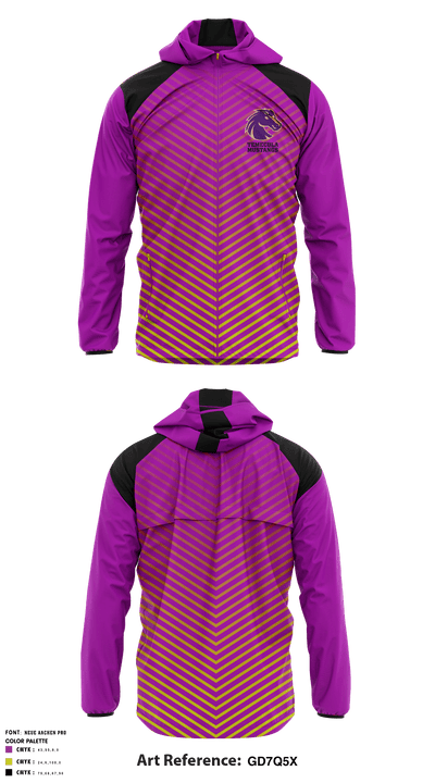 Temecula Mustangs 81044733 Windbreaker - 1