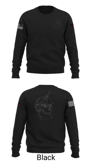 Crew Neck Sweatshirt, , Marines, Teamtime, Team time, sublimation, custom sports apparel, team uniforms, spirit wear, spiritwear, sports uniforms, custom shirts, team store, custom team store, fundraiser sports, apparel fundraiser