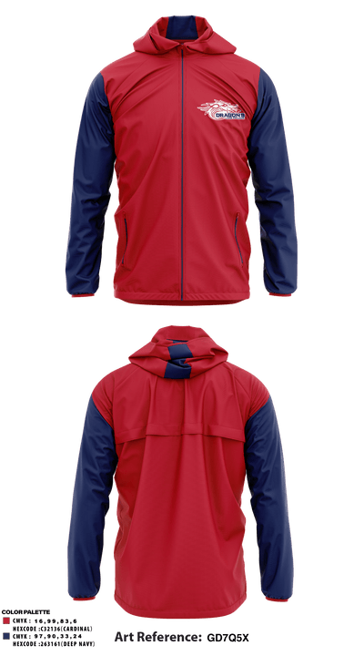 Lane College Baseball 79435937 Windbreaker - 1
