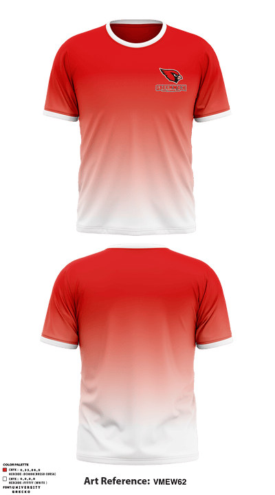 Greenwich High School Tennis 37649178 Short Sleeve Performance Shirt - 1