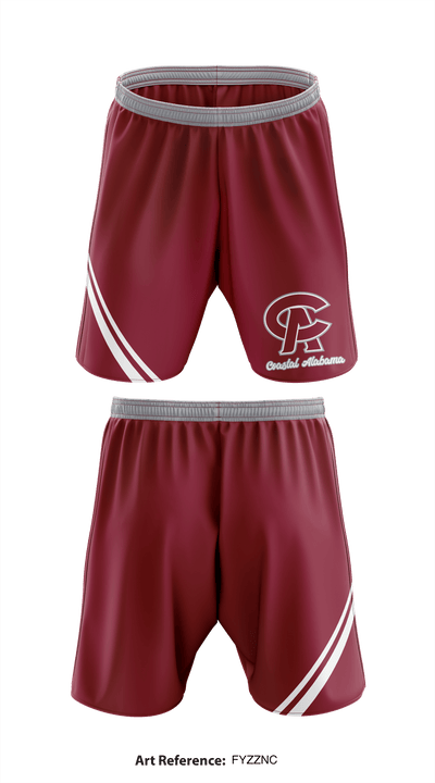 Coastal Alabama Baseball 56455274 Athletic Shorts With Pockets - 1