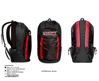 Gear Bag, Atlanta Falcons, Football, Teamtime, Team time, sublimation, custom sports apparel, team uniforms, spirit wear, spiritwear, sports uniforms, custom shirts, team store, custom team store, fundraiser sports, apparel fundraiser