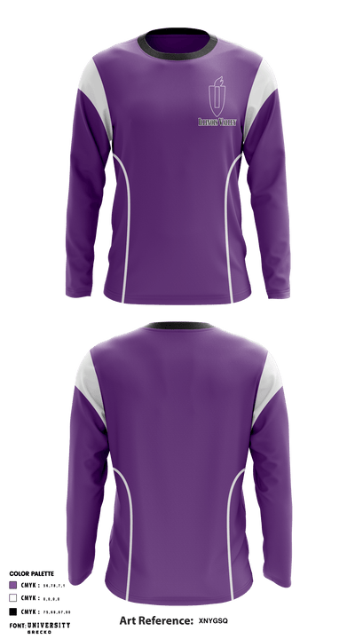 Illinois Valley Community College basketball 73397991 Long Sleeve Performance Shirt - 1