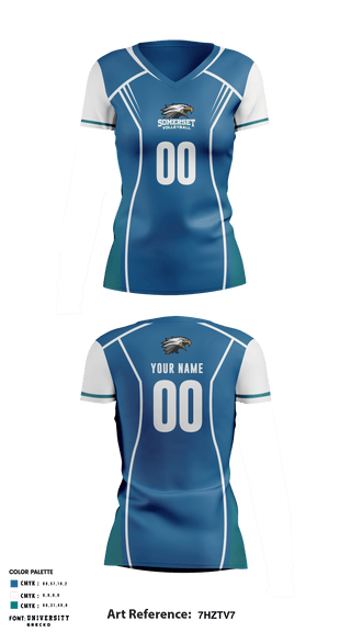 Women's Short Sleeve Vneck Shirt, Somerset Academy Sky Pointe Volleyball, Women's Volleyball, Teamtime, Team time, sublimation, custom sports apparel, team uniforms, spirit wear, spiritwear, sports uniforms, custom shirts, team store, custom team store, fundraiser sports, apparel fundraiser