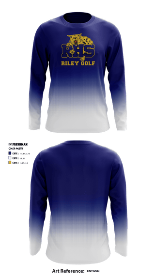 Long Sleeve Performance Shirt, Riley High School Golf, Golf, Teamtime, Team time, sublimation, custom sports apparel, team uniforms, spirit wear, spiritwear, sports uniforms, custom shirts, team store, custom team store, fundraiser sports, apparel fundraiser