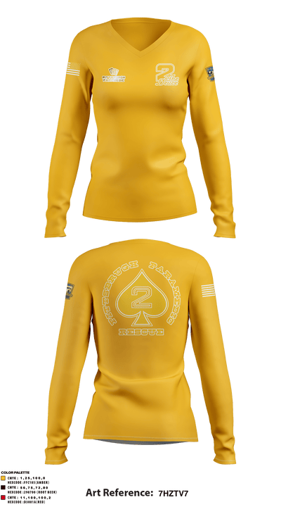 Pittsburgh EMS Medic 2 92160819 Women's Long Sleeve V-neck Shirt - 1