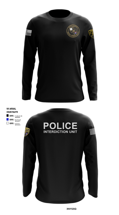 Nueces County District Attorney's Criminal Interdiction Unit 16542421 Long Sleeve Performance Shirt - 2
