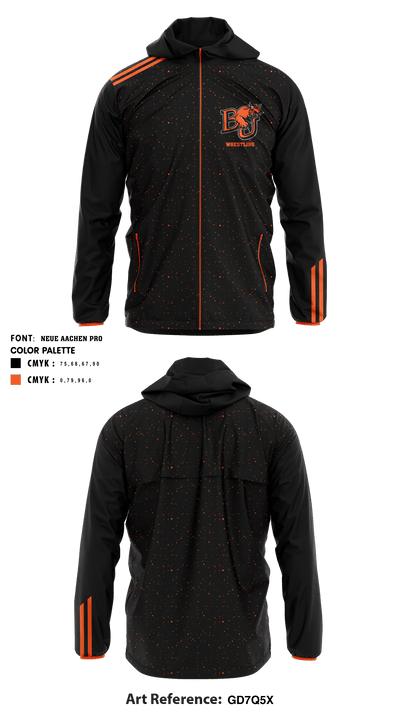 Baker University Wrestling 44034728 Windbreaker - 1