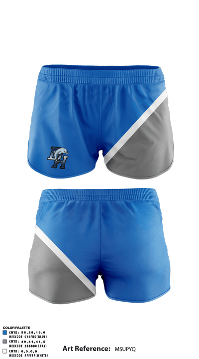 Dana Hills Dolphins 47693622 Track Shorts - 1