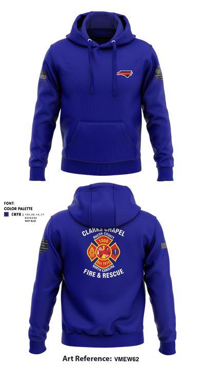 Clarks Chapel Fire & Rescue 66405091 Hoodie - 4