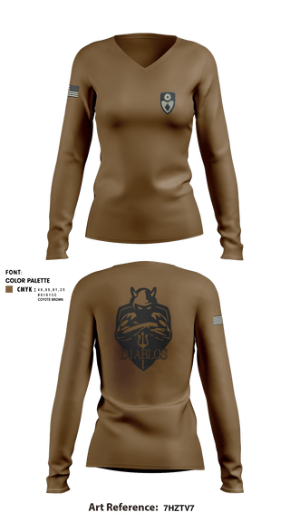 Women's Long Sleeve Vneck Shirt, , Army, Teamtime, Team time, sublimation, custom sports apparel, team uniforms, spirit wear, spiritwear, sports uniforms, custom shirts, team store, custom team store, fundraiser sports, apparel fundraiser