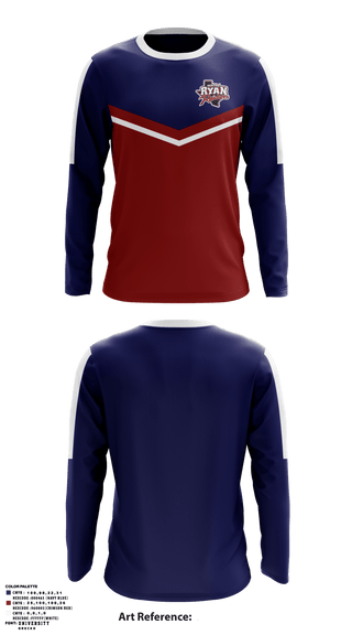 Long Sleeve Performance Shirt, Billy Ryan High School Track, Track & Field, Teamtime, Team time, sublimation, custom sports apparel, team uniforms, spirit wear, spiritwear, sports uniforms, custom shirts, team store, custom team store, fundraiser sports, apparel fundraiser