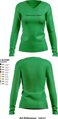 Venom Sports Training 59845358 Women's Long Sleeve V-neck Shirt - 2