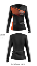 Aledo Youth Football And Cheer 30183246 Women's Long Sleeve V-neck Shirt - 1