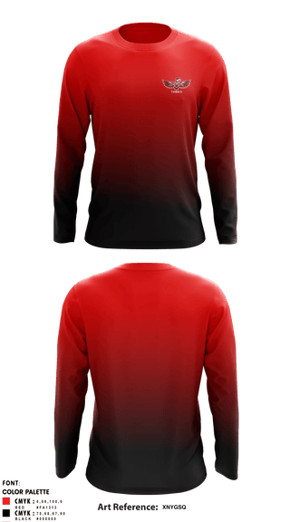 Long Sleeve Performance Shirt, Renton Redhawks, Tennis, Teamtime, Team time, sublimation, custom sports apparel, team uniforms, spirit wear, spiritwear, sports uniforms, custom shirts, team store, custom team store, fundraiser sports, apparel fundraiser