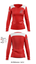 Neptune High School Softball 61009440 Women's Long Sleeve V-neck Shirt - 1