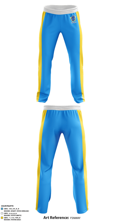Highlands County Chargers 54968938 Sweatpants - 1