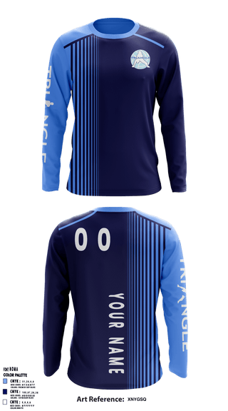 Long Sleeve Performance Shirt, Triangle Volleyball Club, Women's Volleyball, Teamtime, Team time, sublimation, custom sports apparel, team uniforms, spirit wear, spiritwear, sports uniforms, custom shirts, team store, custom team store, fundraiser sports, apparel fundraiser