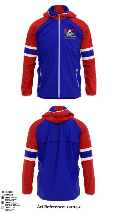 Tri County Baseball-Bronco League 20301214 Windbreaker - 1