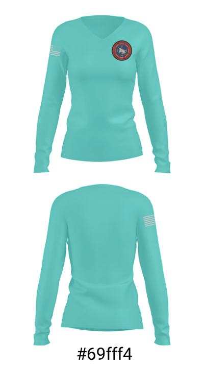 TOPGUN 40752011 Women's Long Sleeve V-neck Shirt - 37