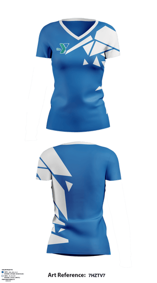 Women's Short Sleeve Vneck Shirt, Youth Sports Henderson Family YMCA, Spirit Store, Teamtime, Team time, sublimation, custom sports apparel, team uniforms, spirit wear, spiritwear, sports uniforms, custom shirts, team store, custom team store, fundraiser sports, apparel fundraiser