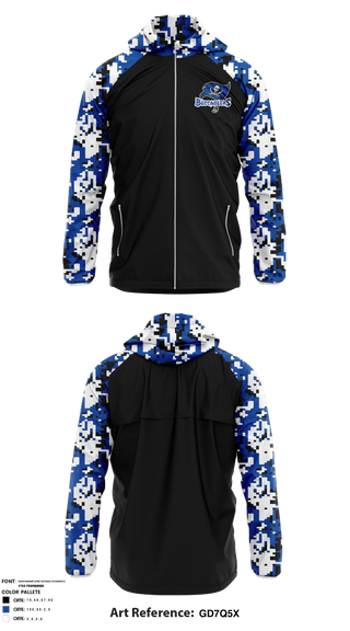 Windbreaker, Oceanway Buccaneers, Football, Teamtime, Team time, sublimation, custom sports apparel, team uniforms, spirit wear, spiritwear, sports uniforms, custom shirts, team store, custom team store, fundraiser sports, apparel fundraiser