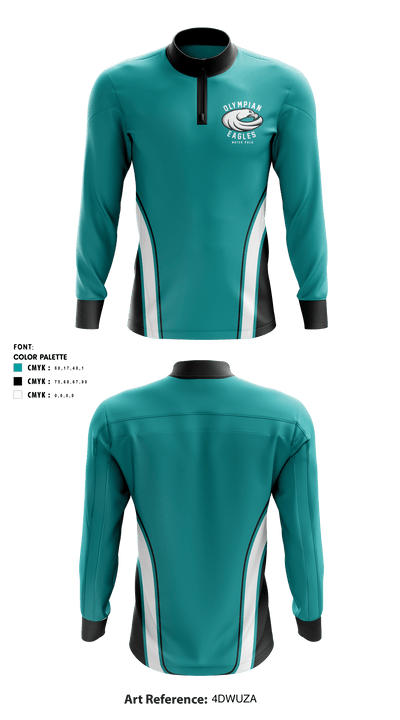 Olympian 4816595 Quarter Zip Jacket - 1