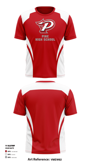 Short Sleeve Performance Shirt, Pike High School, School Spirit Store, Teamtime, Team time, sublimation, custom sports apparel, team uniforms, spirit wear, spiritwear, sports uniforms, custom shirts, team store, custom team store, fundraiser sports, apparel fundraiser
