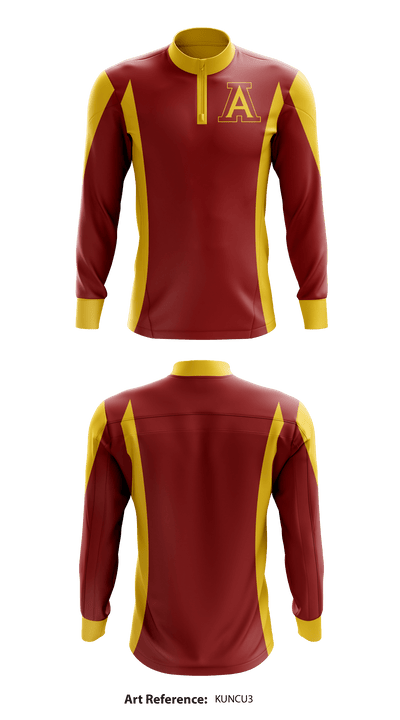 Arlington High School Cheer 94877898 Quarter Zip Jacket - 1