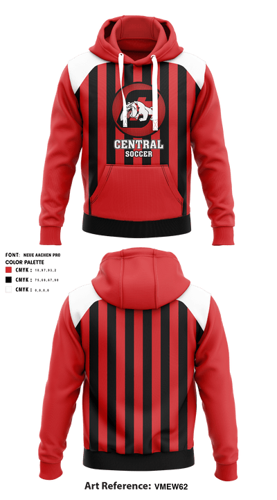 Central High School Soccer 36415758 Hoodie - 1