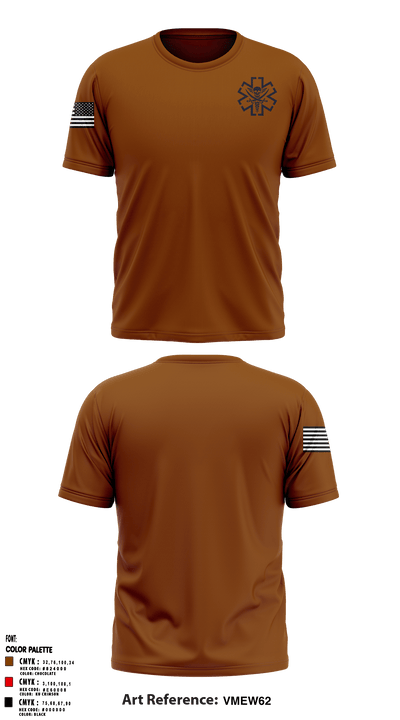 4/3 MED 67918910 Short Sleeve Performance Shirt - 1