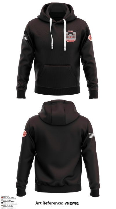 276th engineer company 74055705 Hoodie - 3