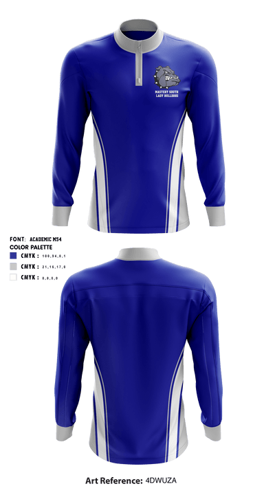 Mastery South Lady Bulldogs 88871826 Quarter Zip Jacket - 1